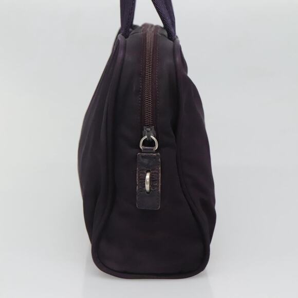 PRADA Hand Bag Nylon Purple Silver - Picture 4 of 12